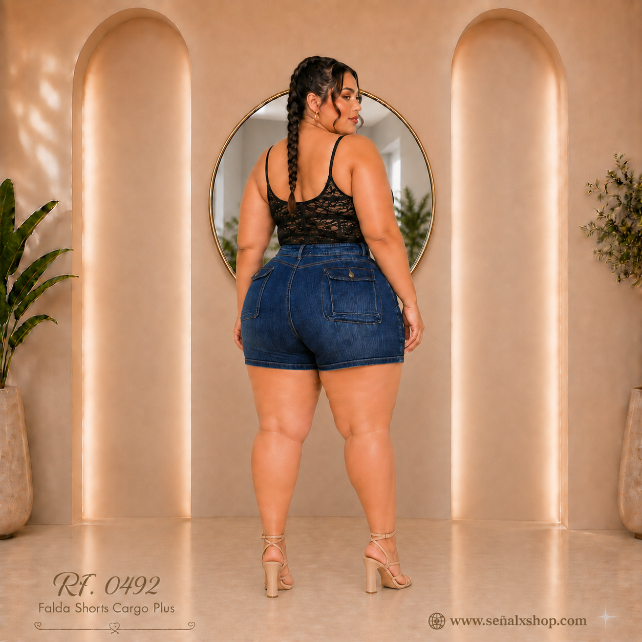Falda shorts plus 0492