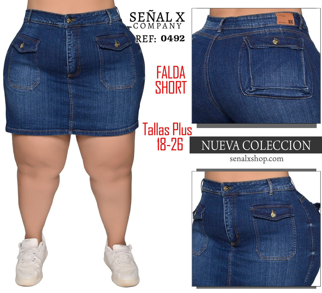 FALDA SHORTS  PLUS  REF 0492