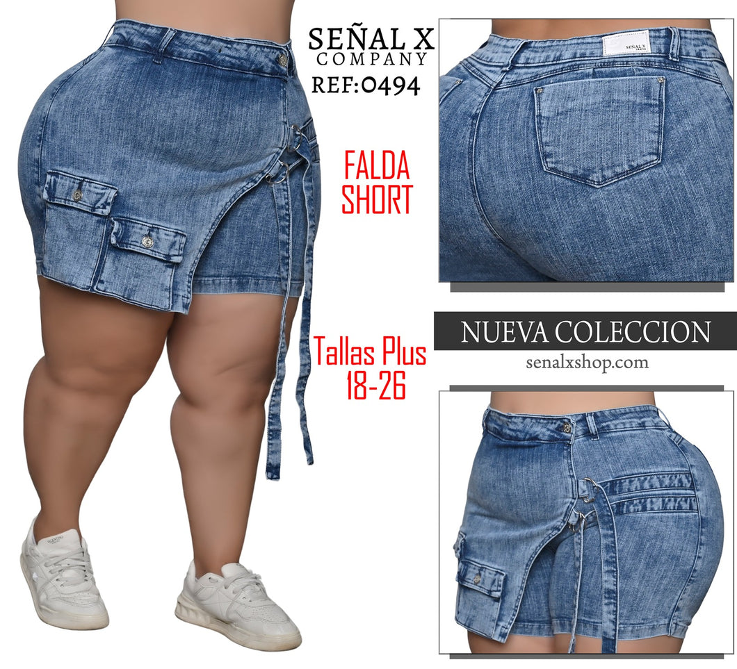 FALDA SHORTS  PLUS CARGO REF 0494