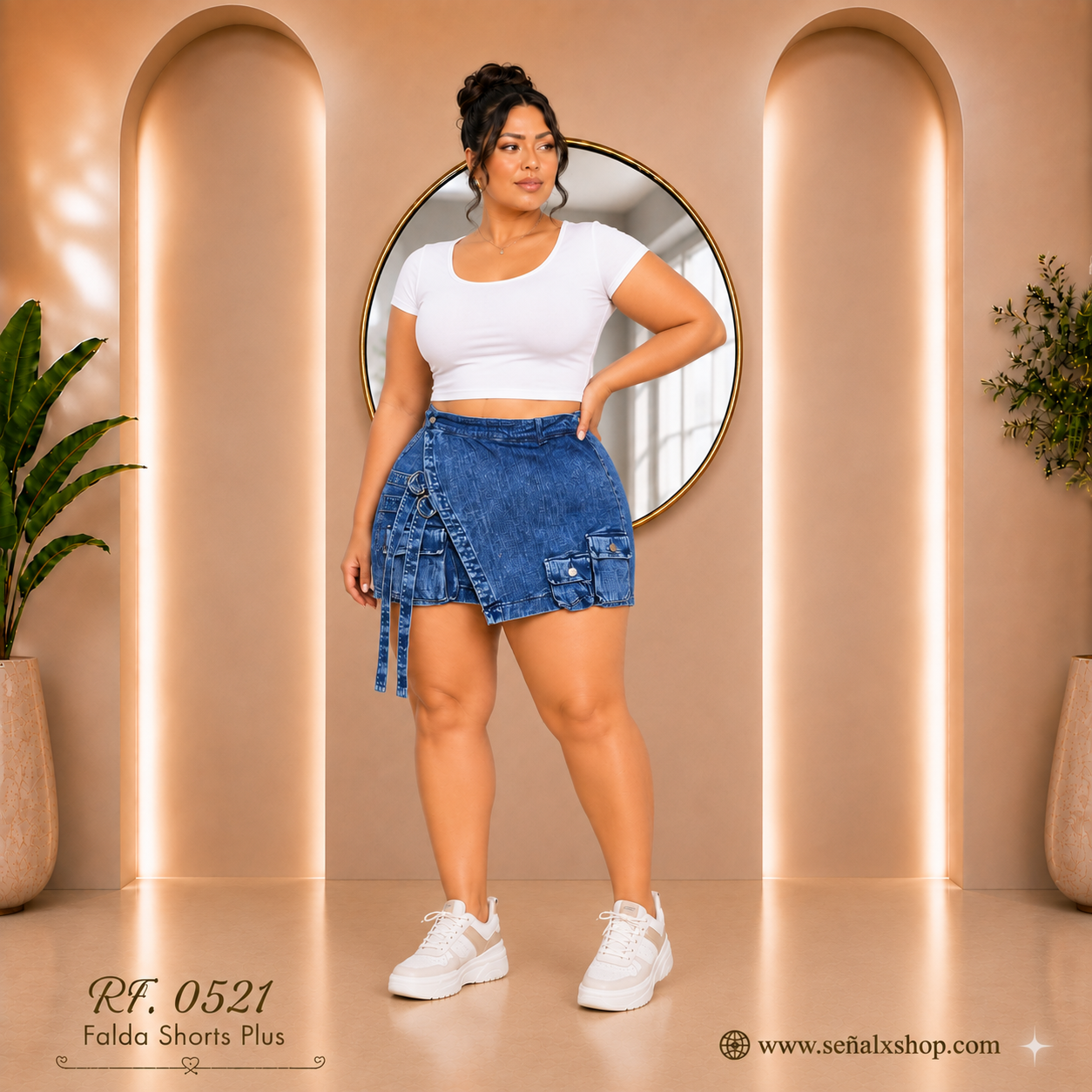 Falda shorts plus 0521