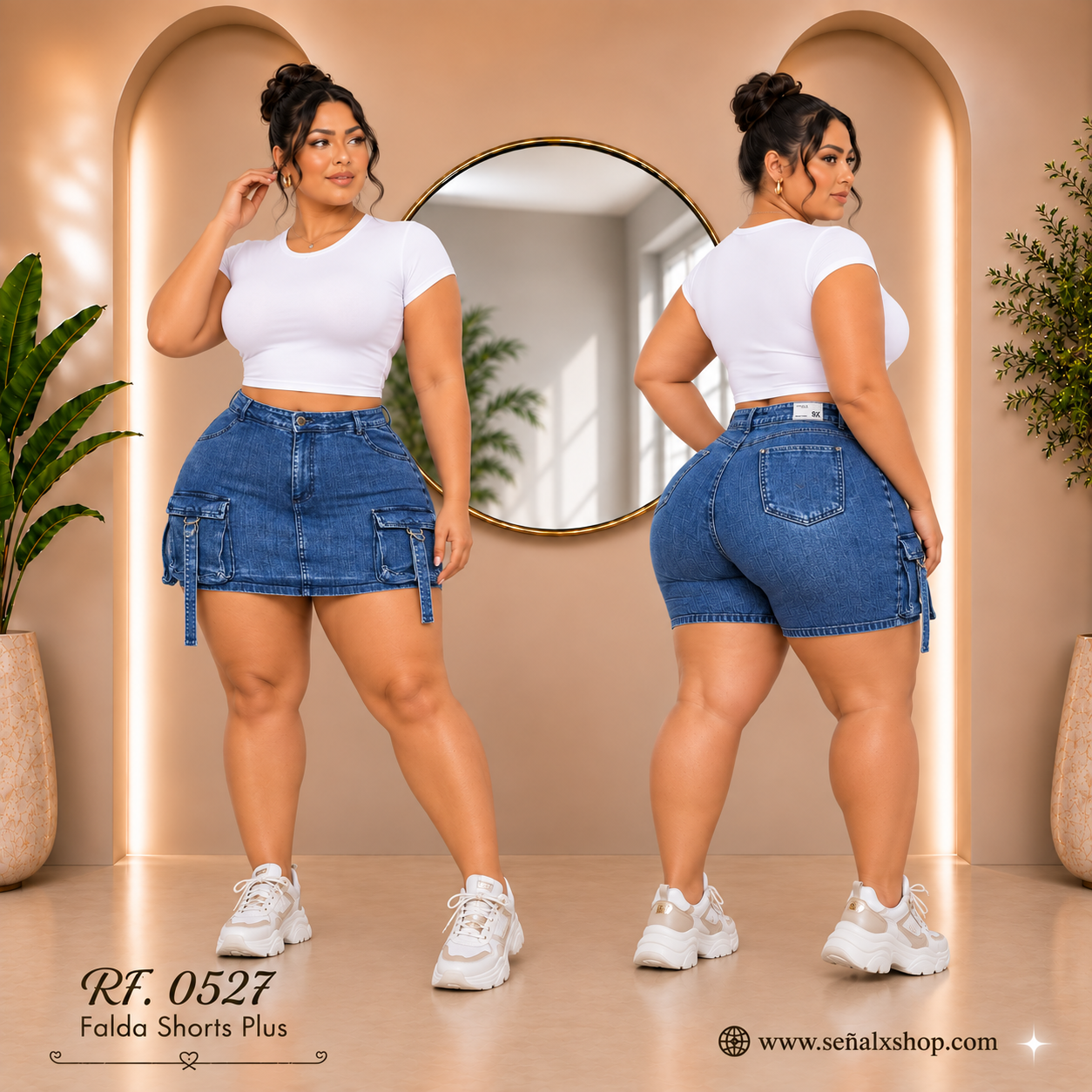 Falda shorts plus 0527