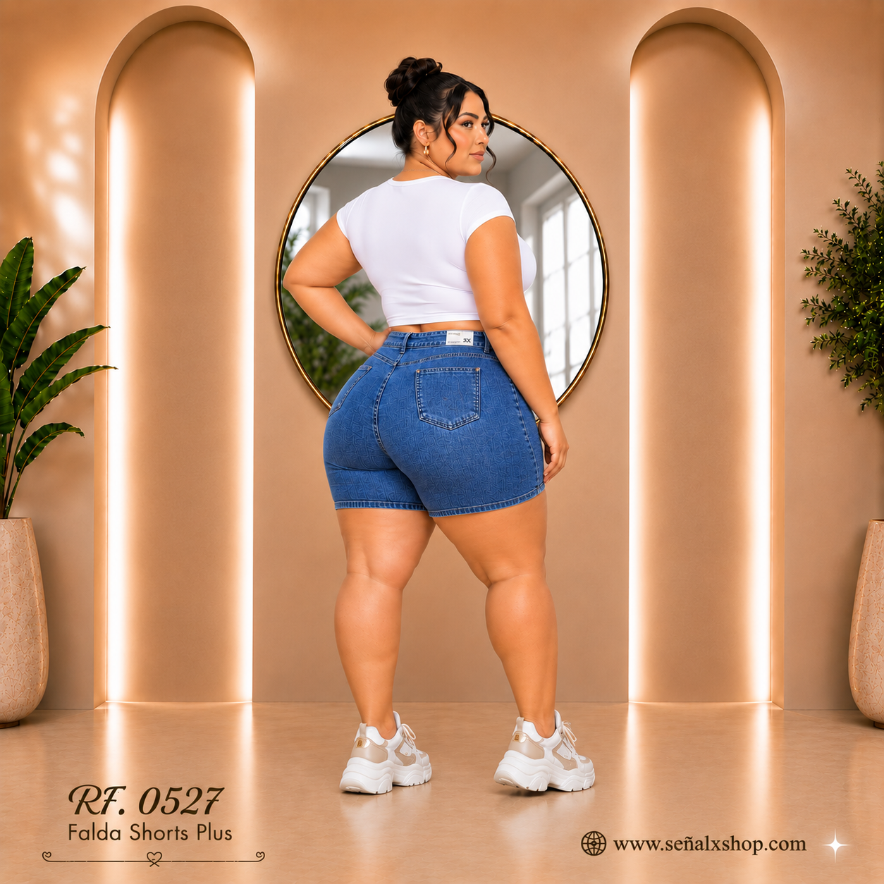 Falda shorts plus 0527