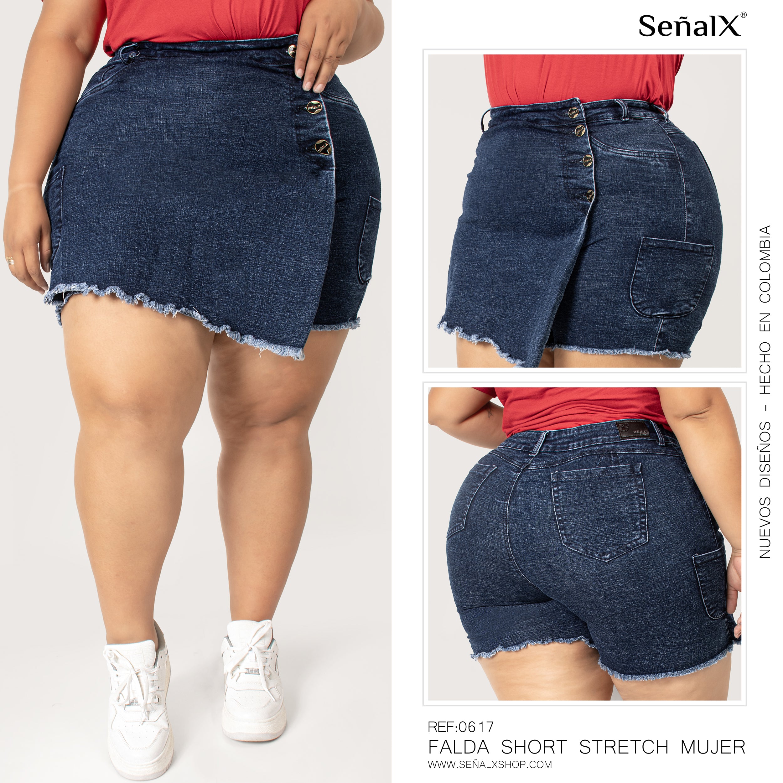 Falda shorts plus 0617