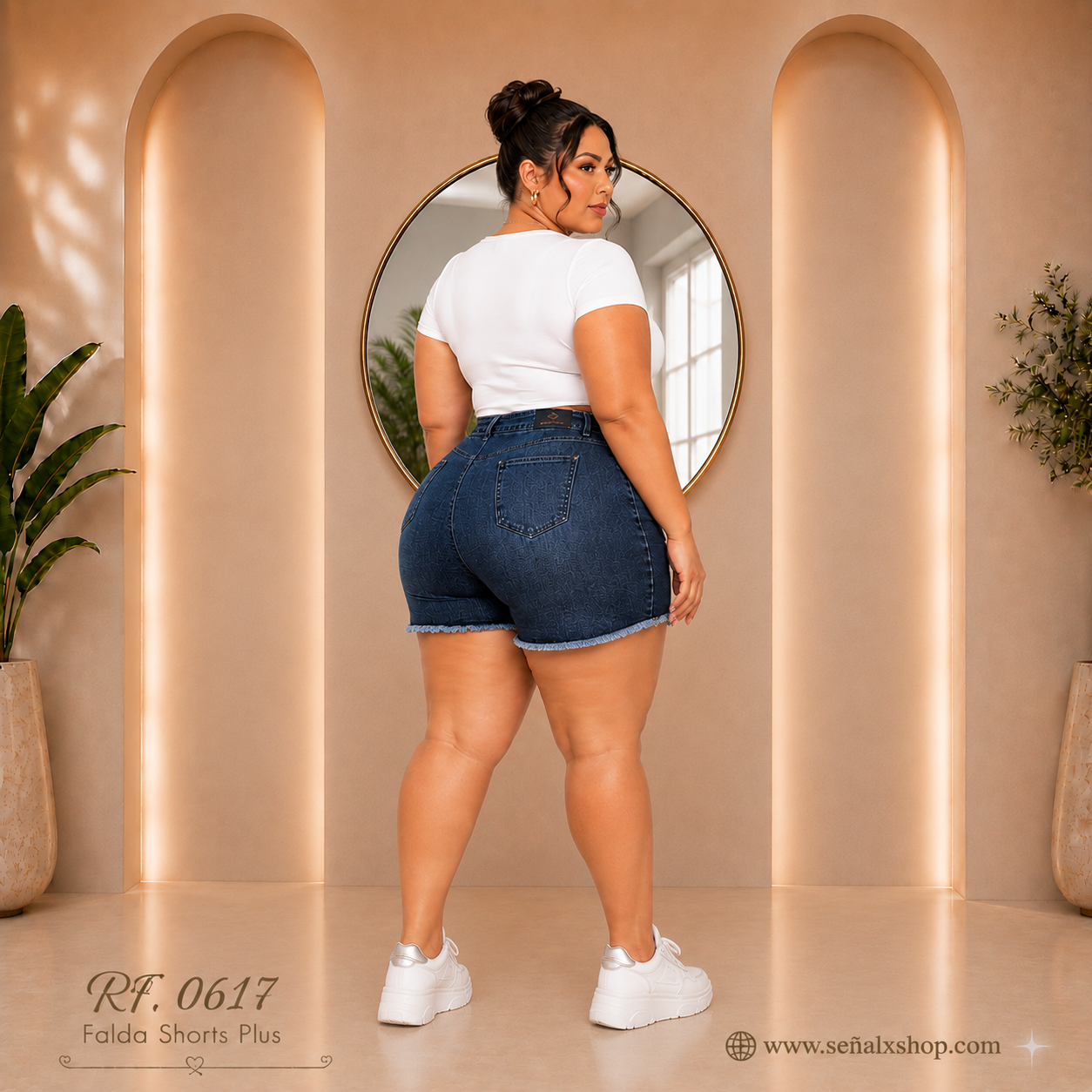 Falda shorts plus 0617