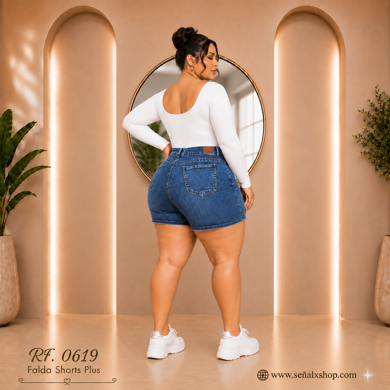 Falda shorts plus 0619
