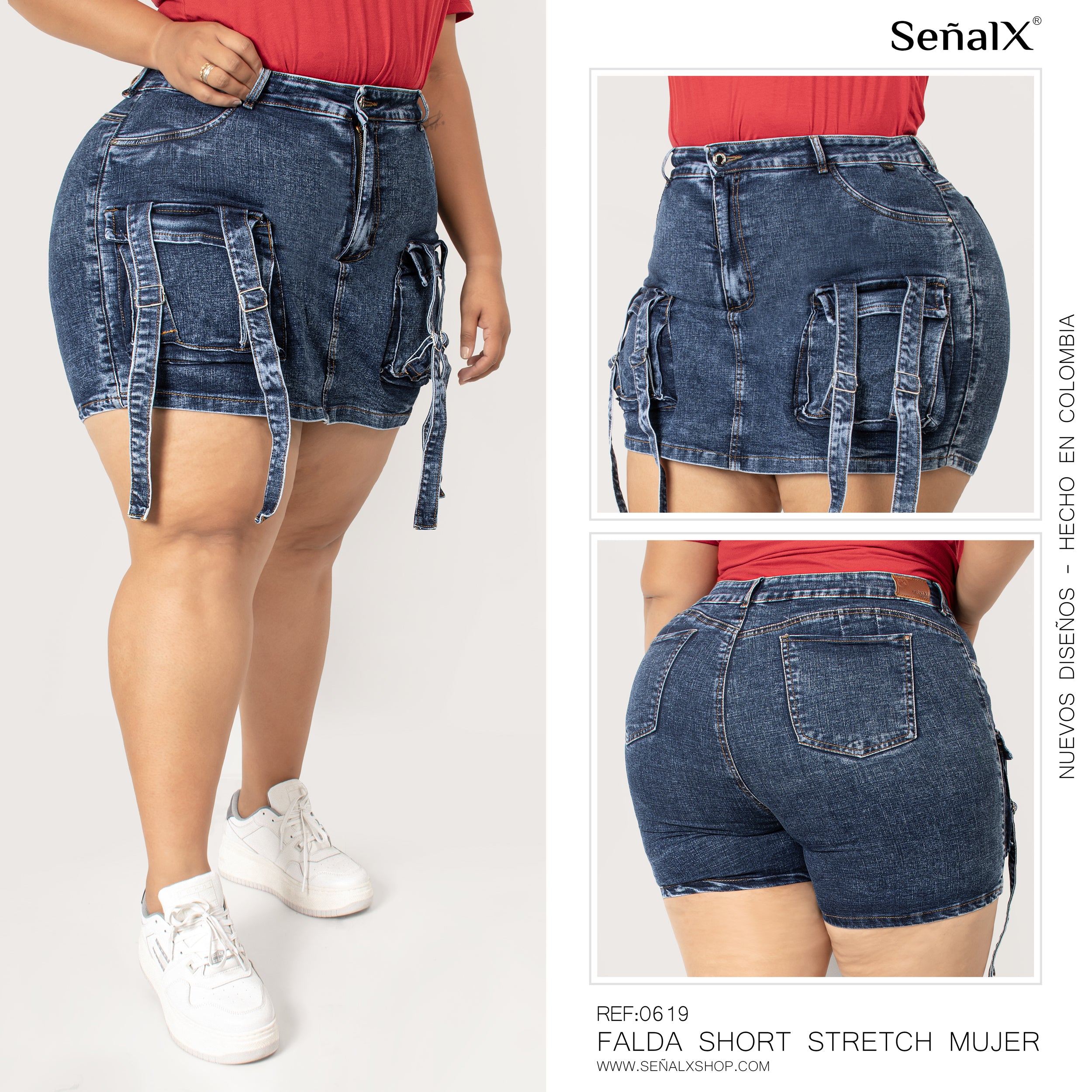 Falda shorts plus 0619