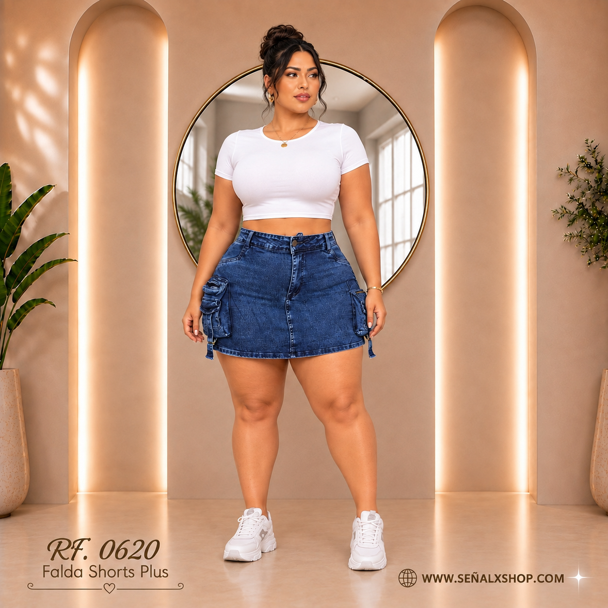 Falda shorts plus 0620