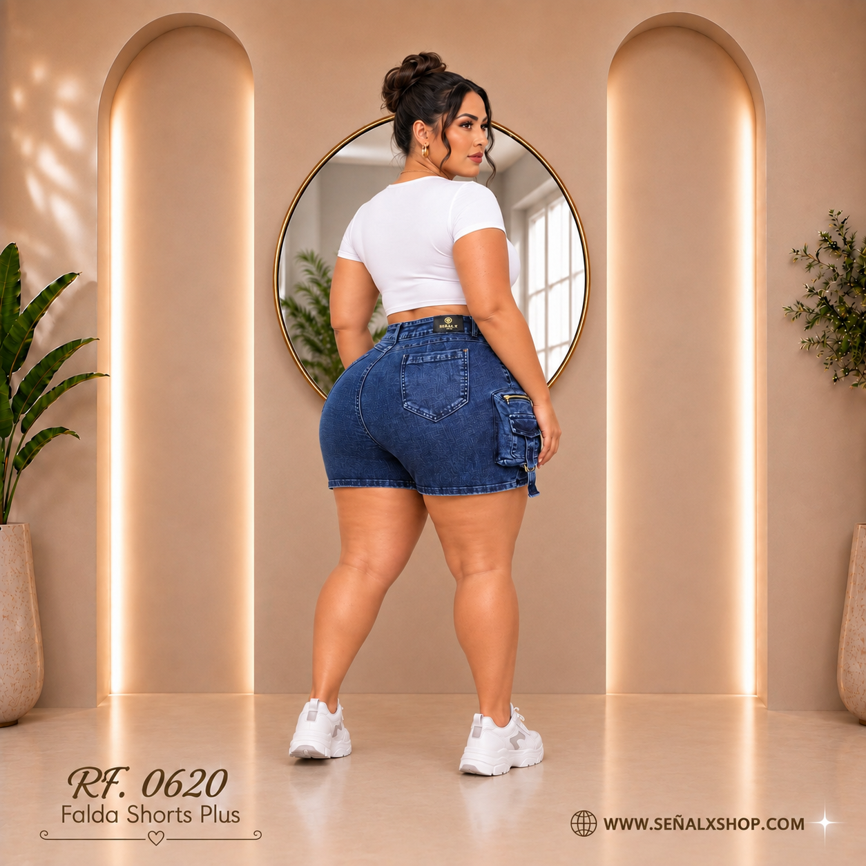 Falda shorts plus 0620