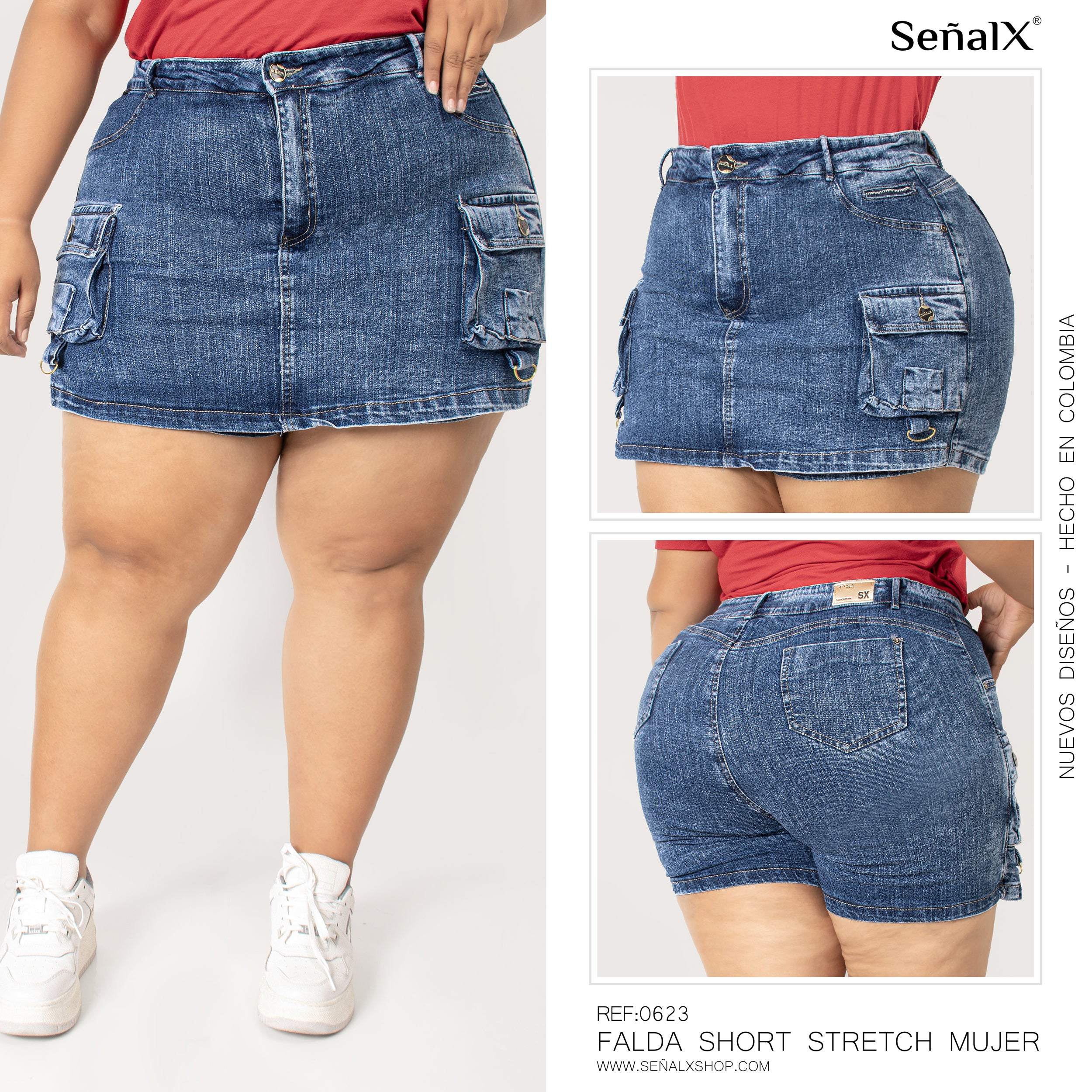 Falda shorts plus 0623