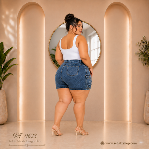Falda shorts plus 0623