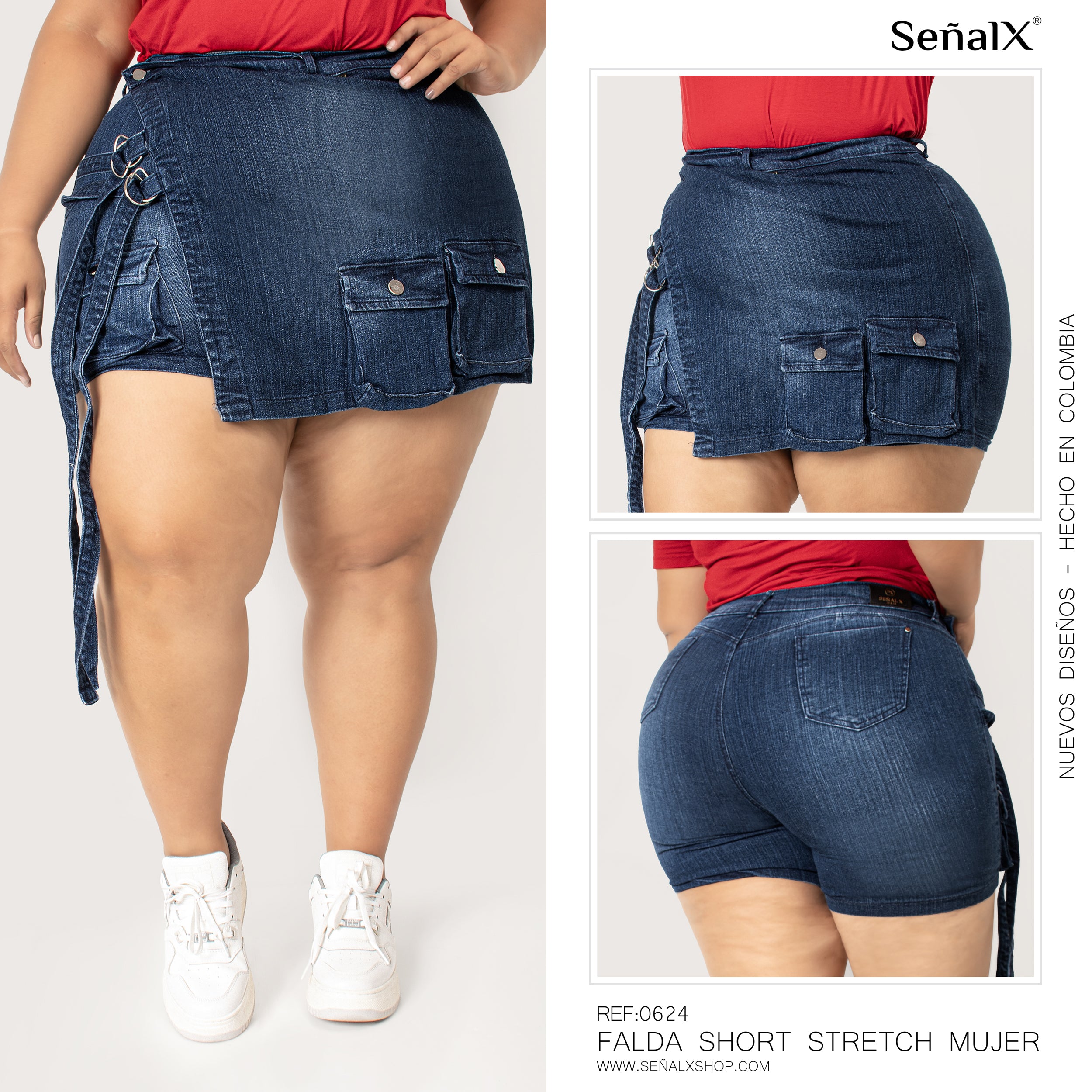 Falda shorts plus 0624