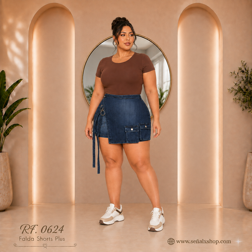 Falda Shorts Plus 0624