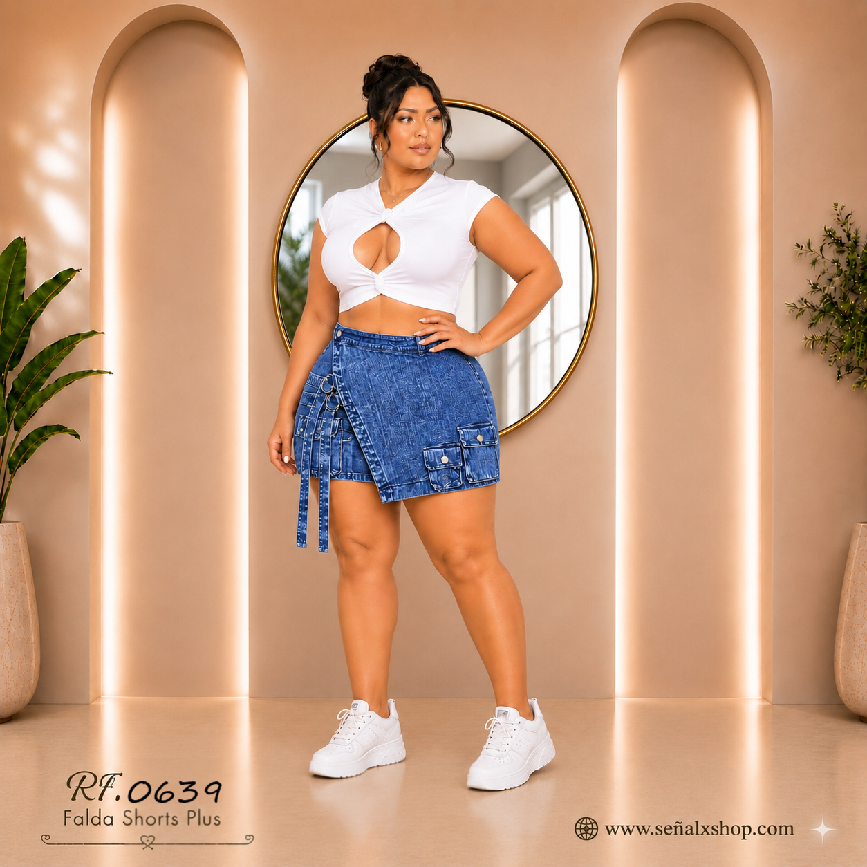 Falda shorts plus 0639