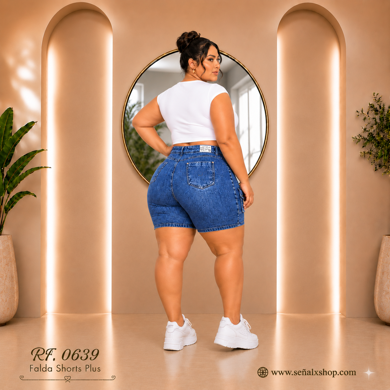 Falda shorts plus 0639