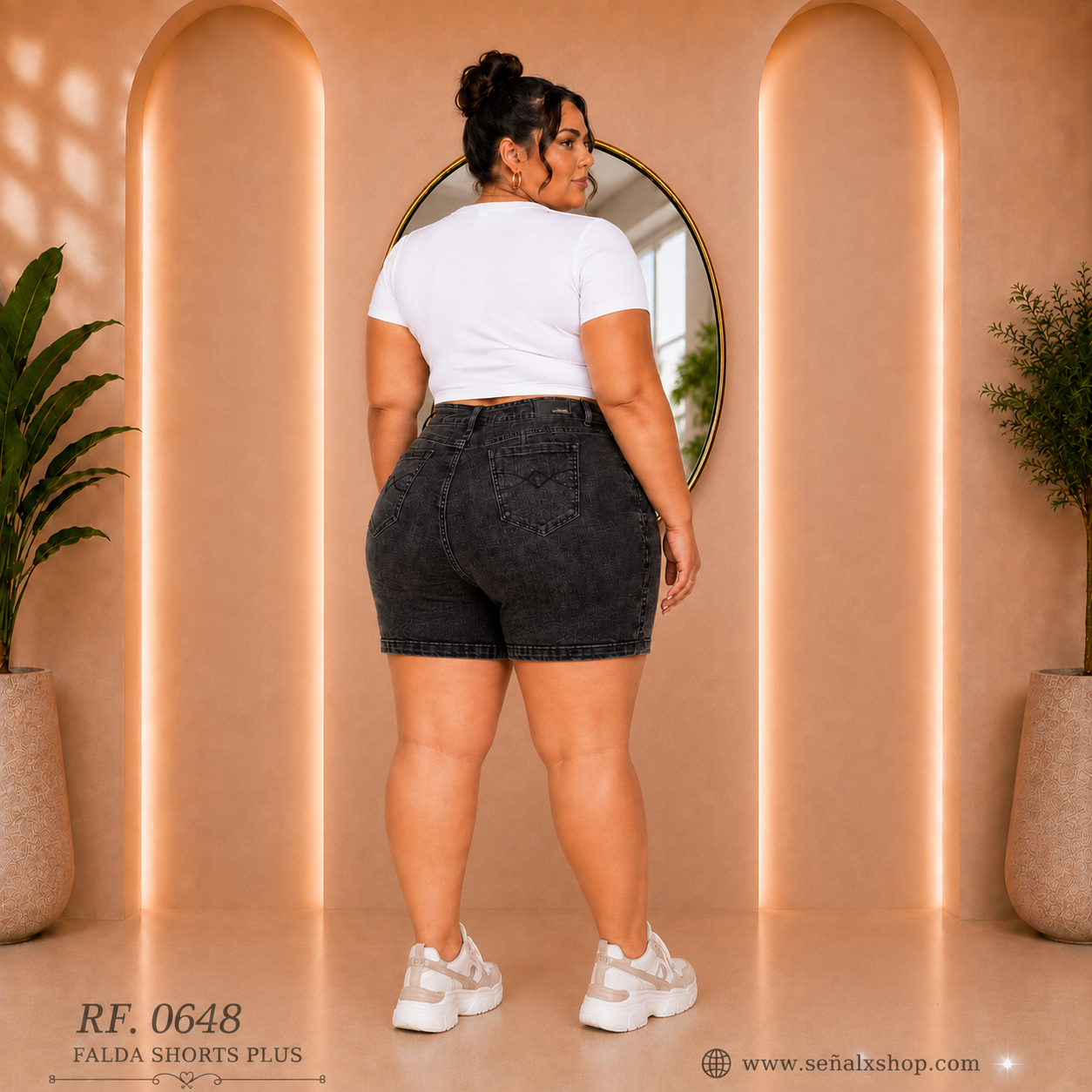 Falda shorts plus 0648