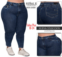 Cargar imagen en el visor de la galería, JEANS MUJER CLASICO PLUS REF 1100

