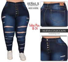 Cargar imagen en el visor de la galería, JEANS MUJER CLASICO PLUS REF 1102
