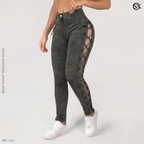 Jeans Mujer SkinnyTrenzado 1203 VERDE