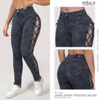 Jeans Mujer SkinnyTrenzado 1203 Azul