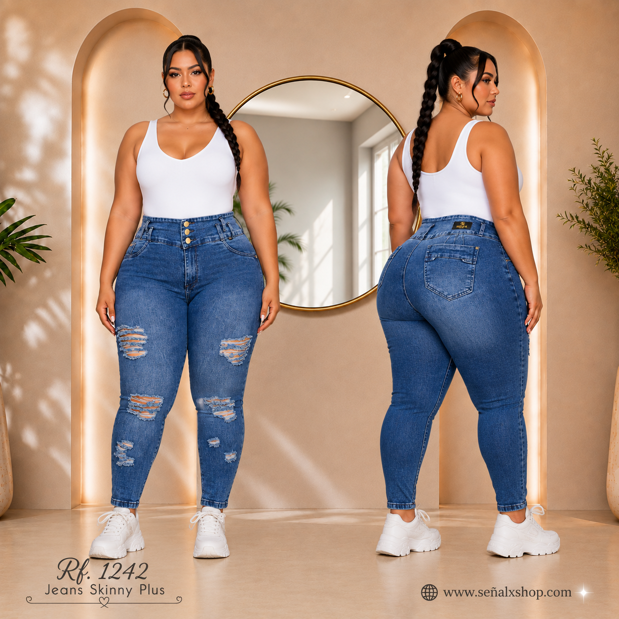 Jeans Mujer Plus 1242