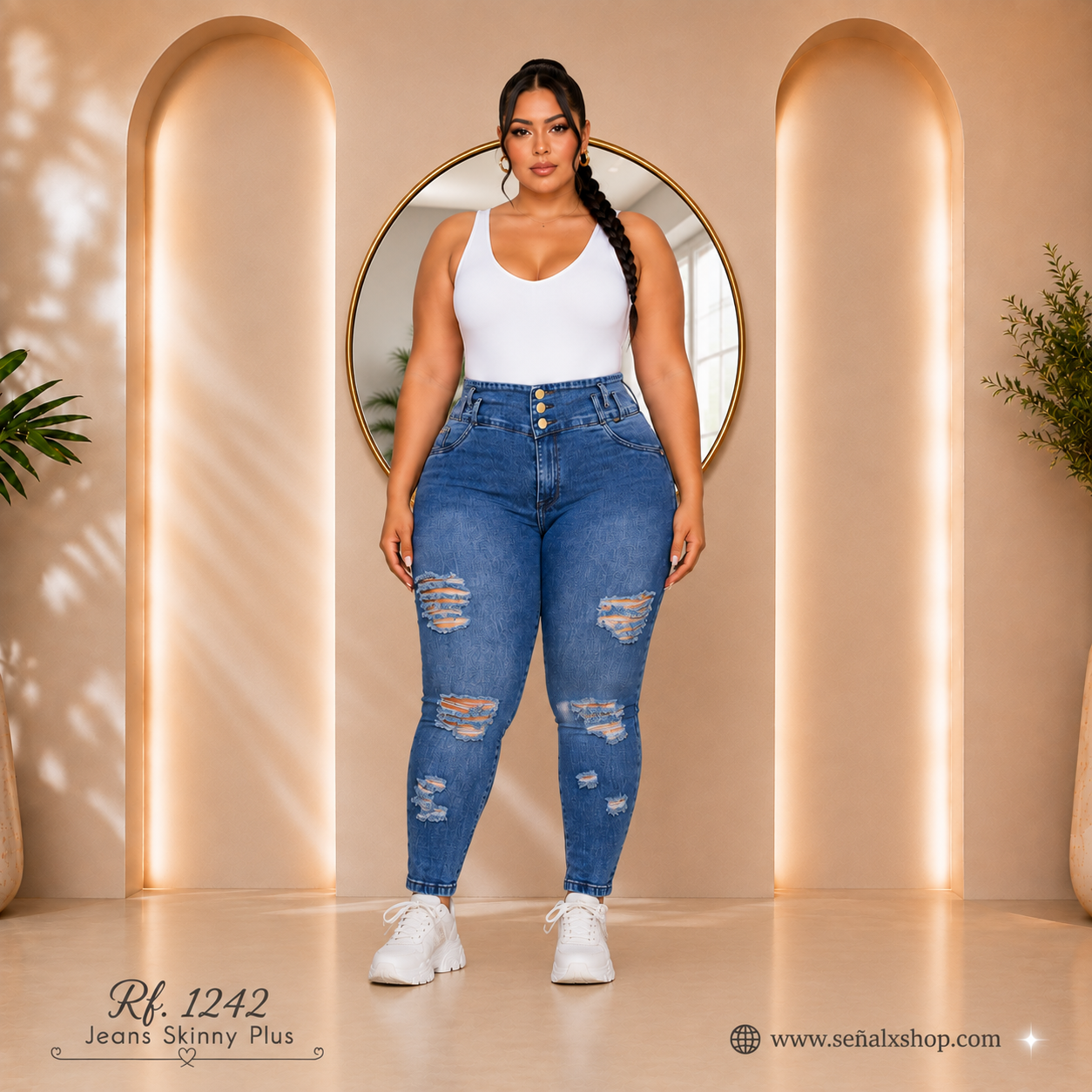 Jeans Mujer Plus 1242