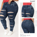 Jeans mujer Skinny plus 1244