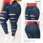 Jeans mujer Skinny plus 1244