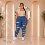 Jeans mujer Skinny plus 1244