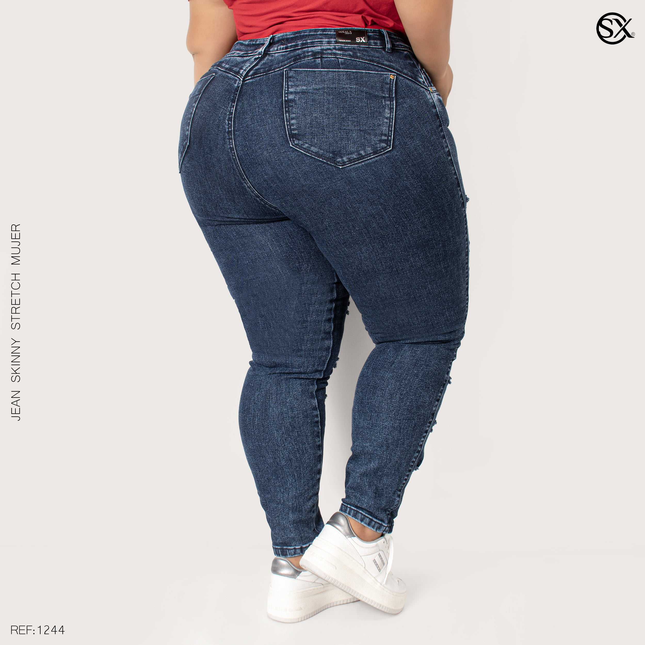 Jeans mujer Skinny plus 1244