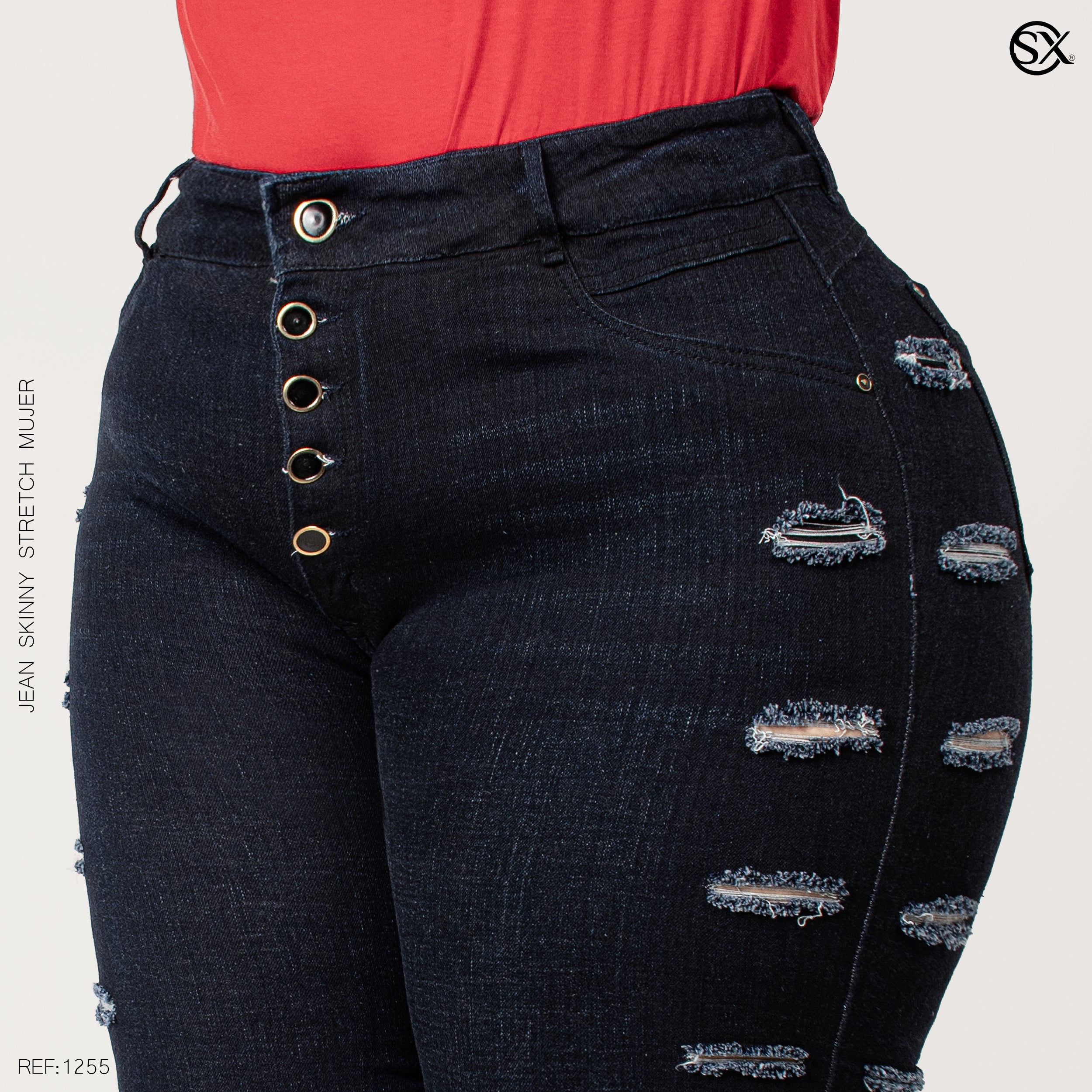 Jeans mujer Skinny plus 1255