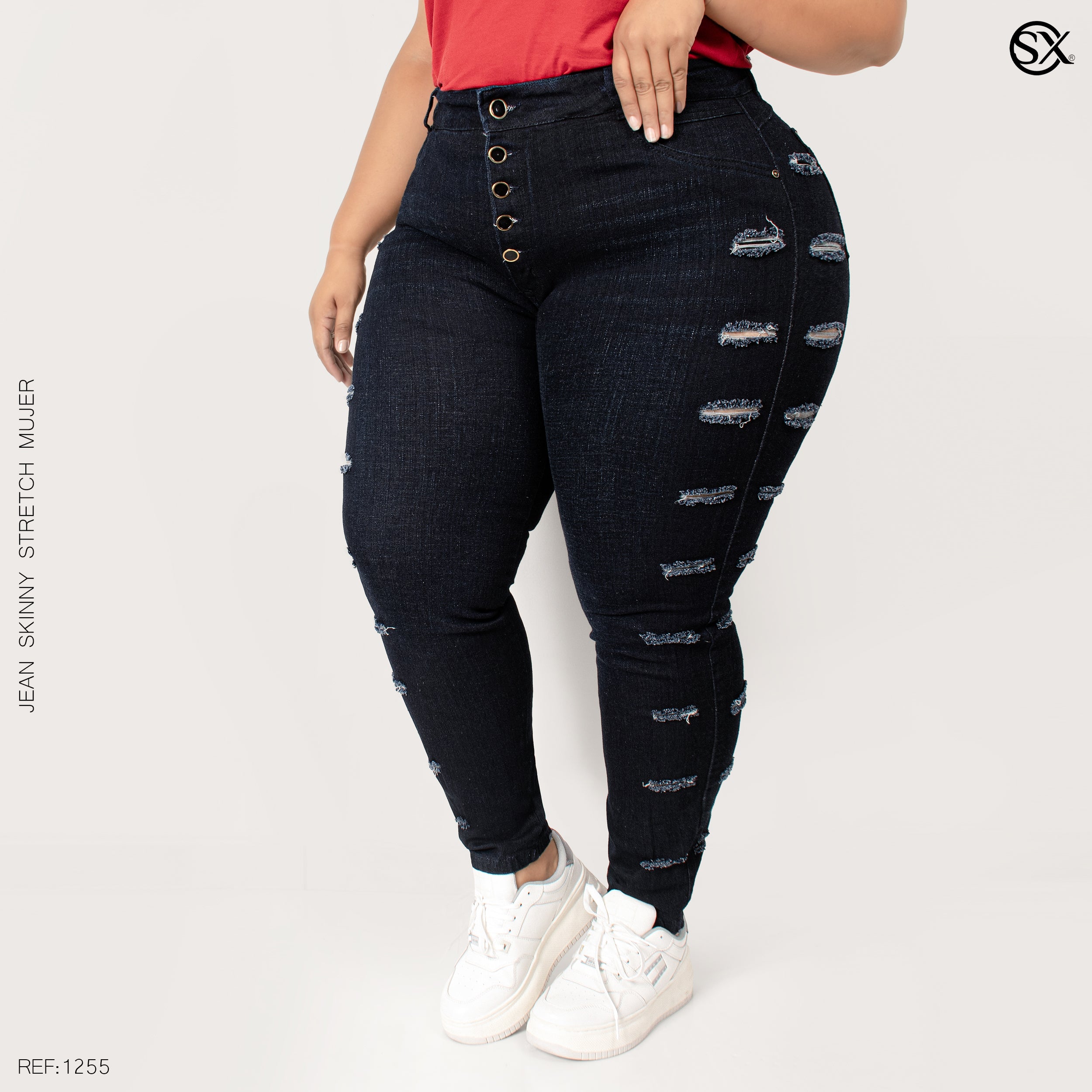 Jeans mujer Skinny plus 1255