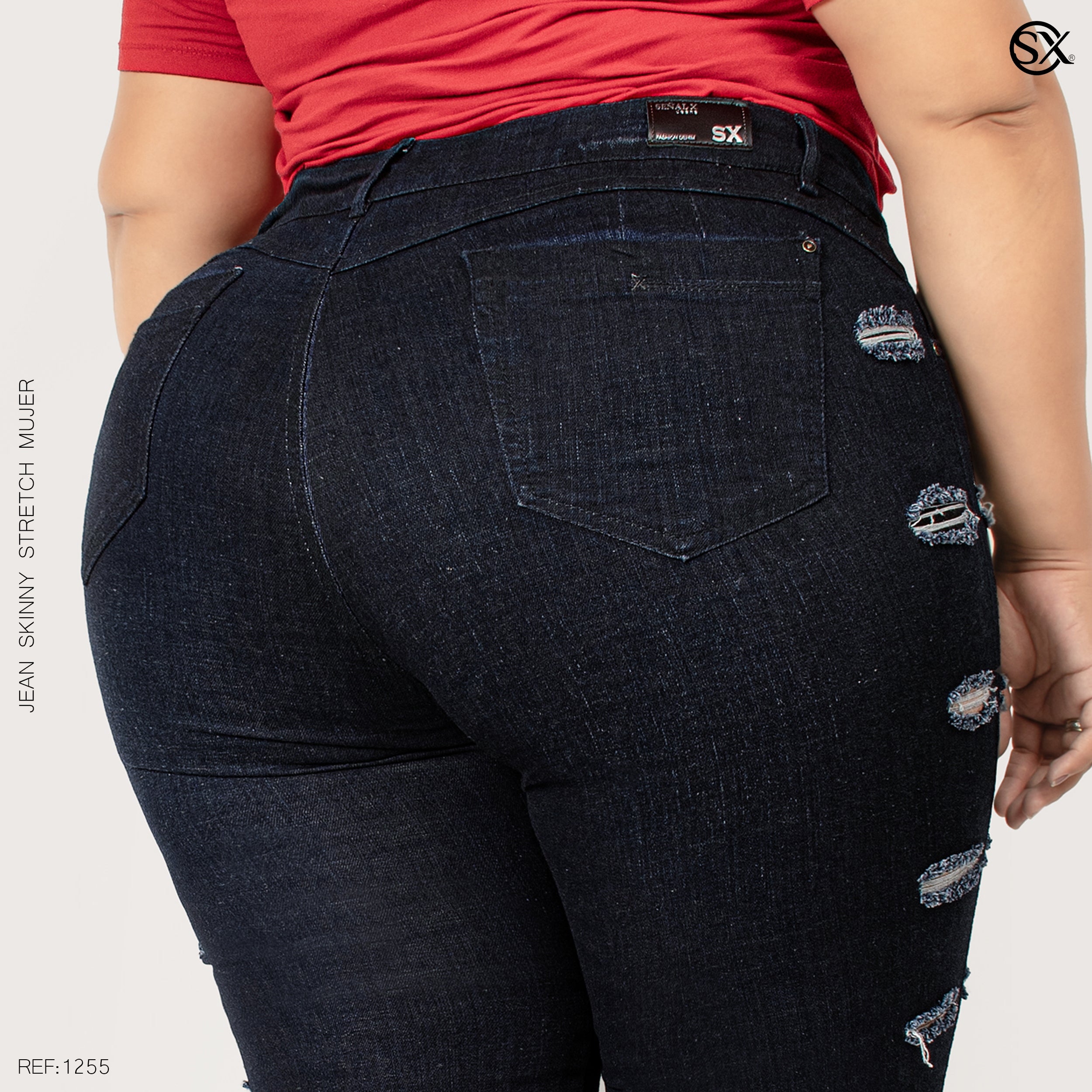 Jeans mujer Skinny plus 1255