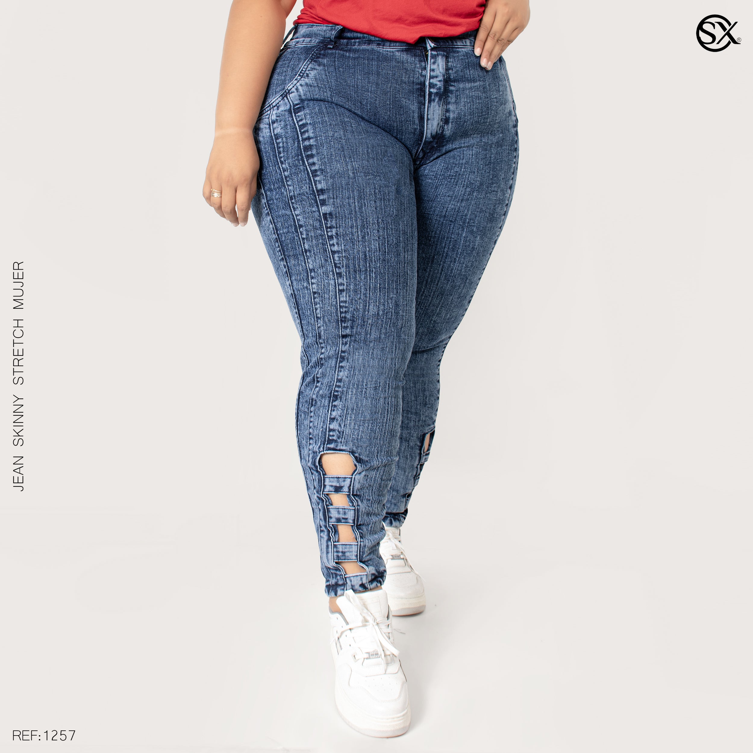 Jeans mujer Skinny plus 1257