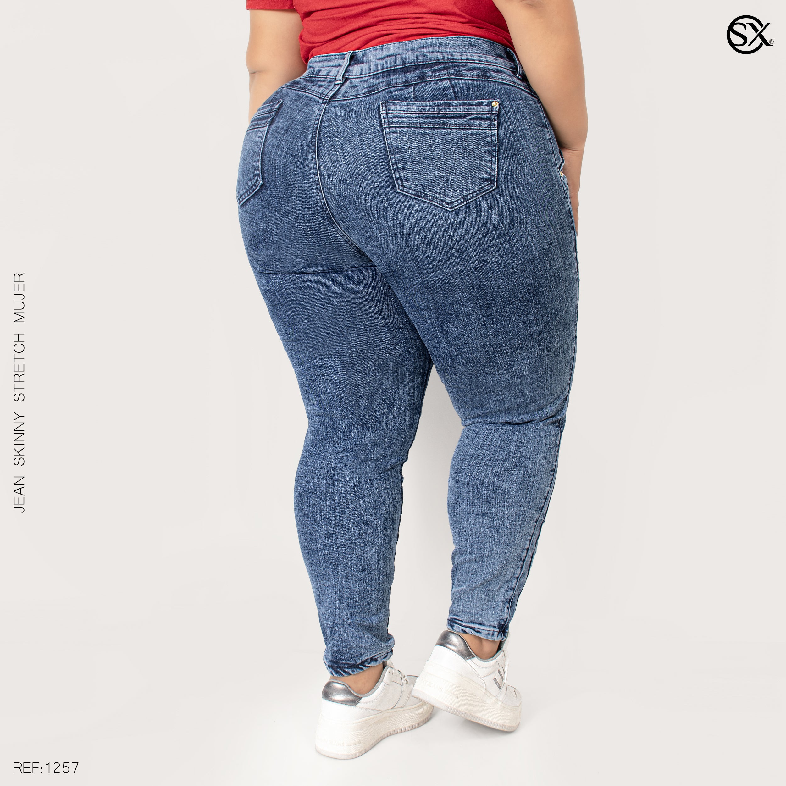 Jeans mujer Skinny plus 1257