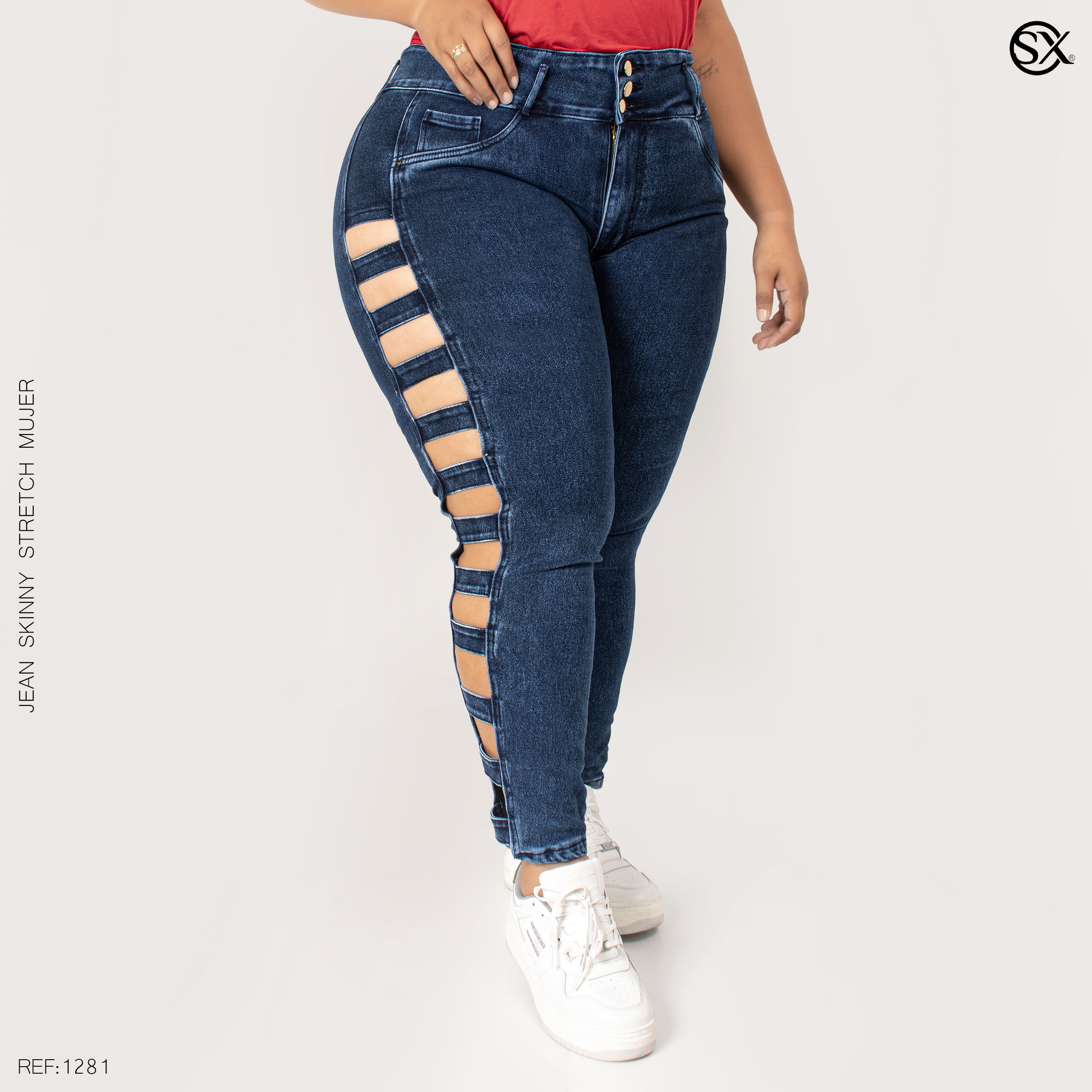 Jeans mujer Skinny plus 1281