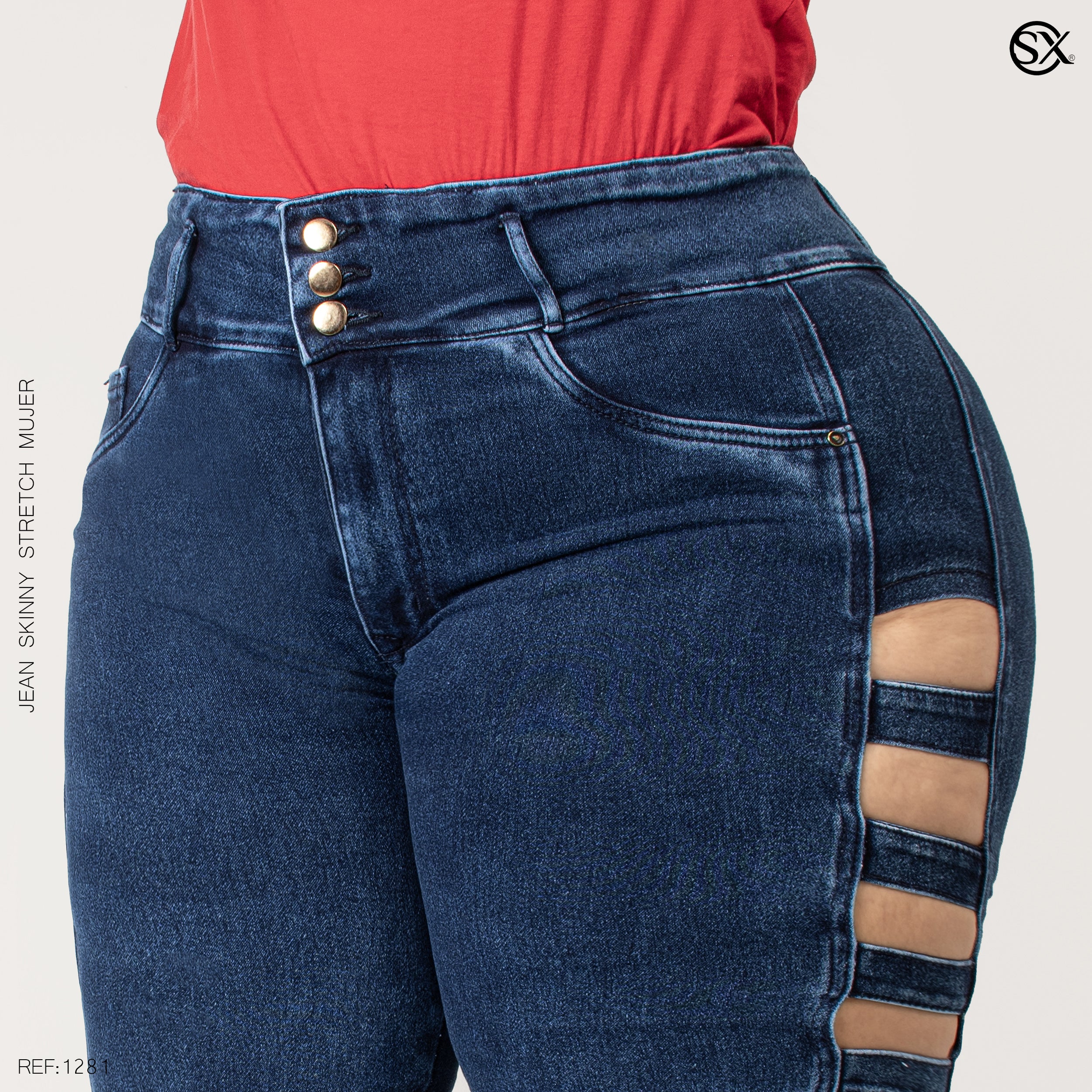 Jeans mujer Skinny plus 1281