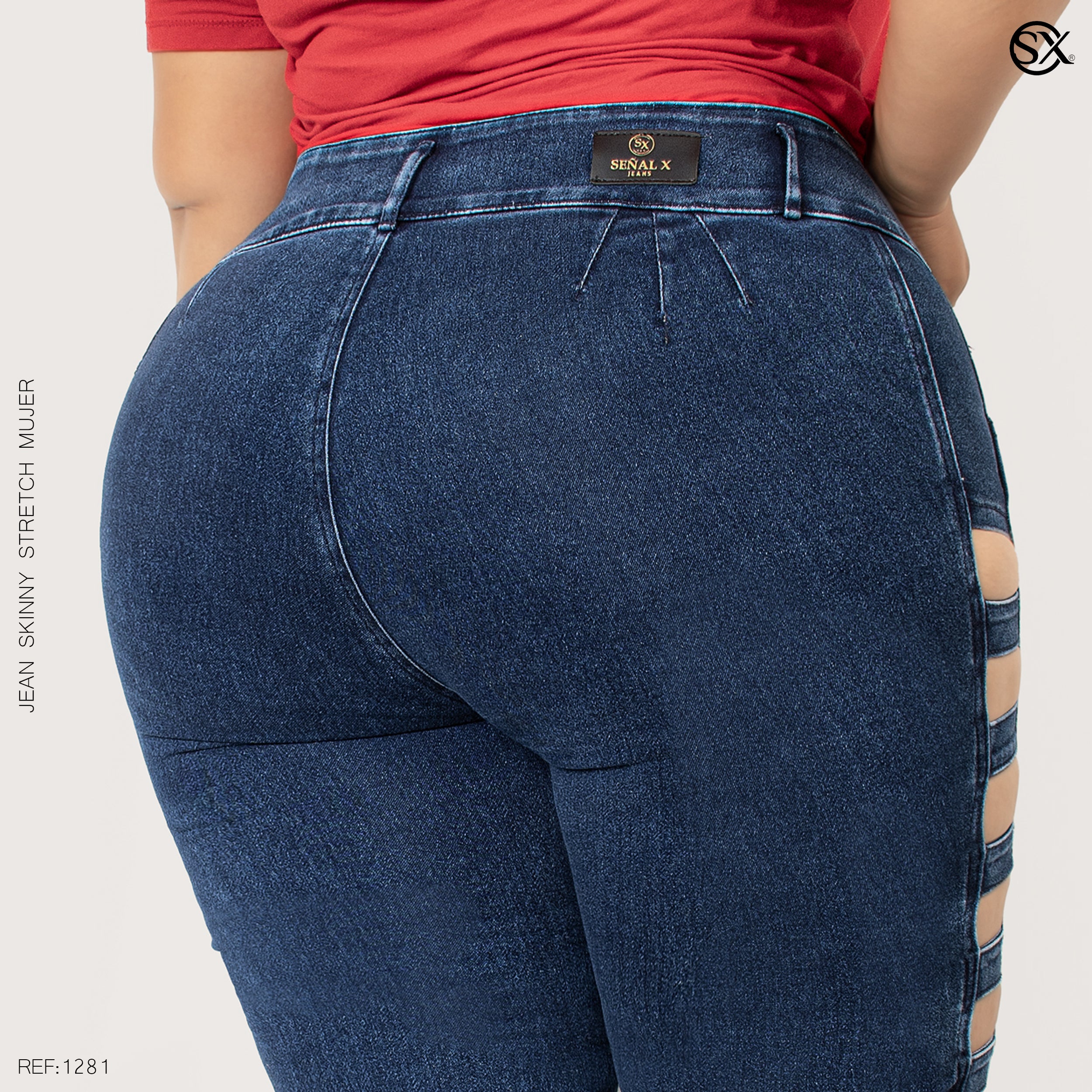 Jeans mujer Skinny plus 1281