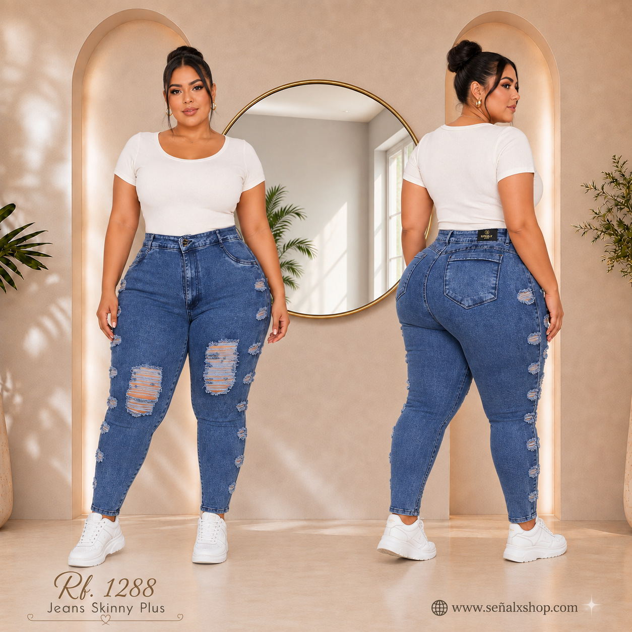 Jeans Mujer Plus 1288