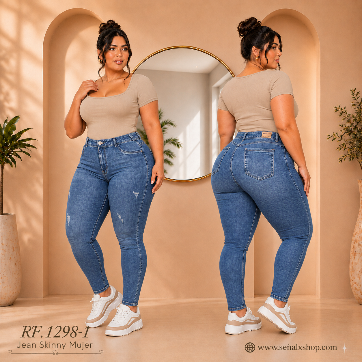 Jeans Mujer Plus 1298-1