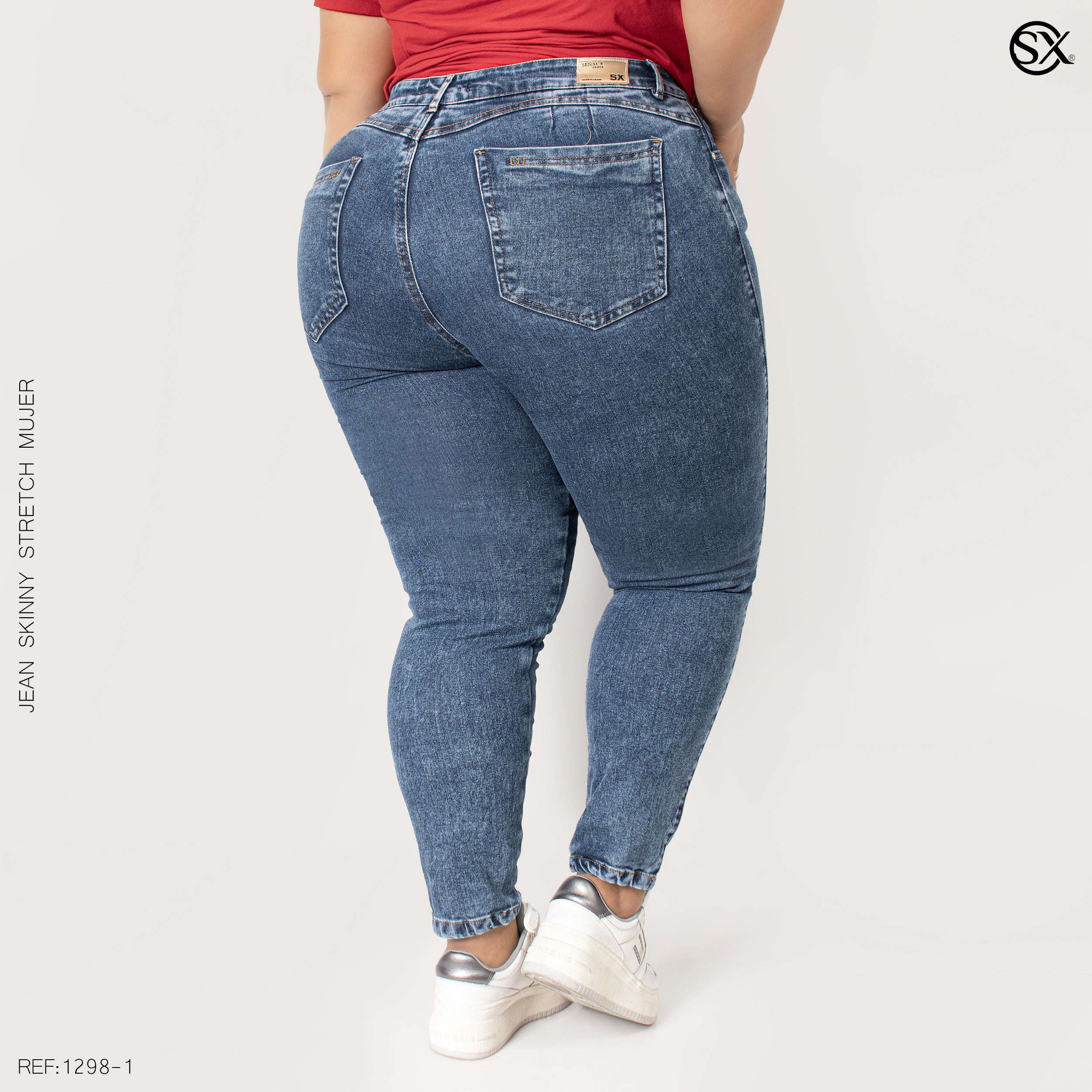 Jeans mujer Skinny plus 1298-1