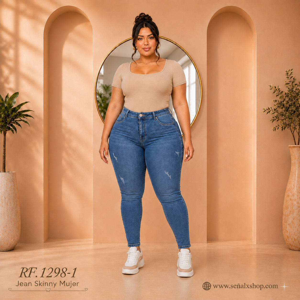 Jeans Mujer Plus 1298-1
