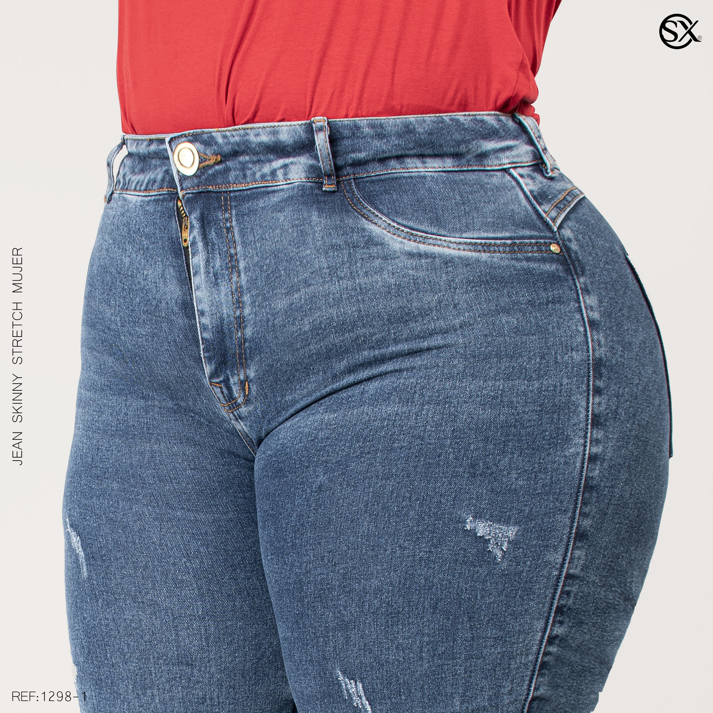 Jeans mujer Skinny plus 1298-1