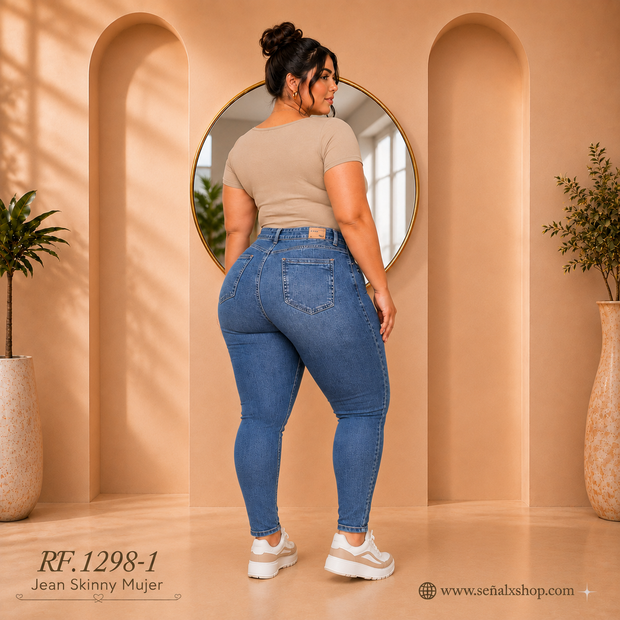 Jeans Mujer Plus 1298-1