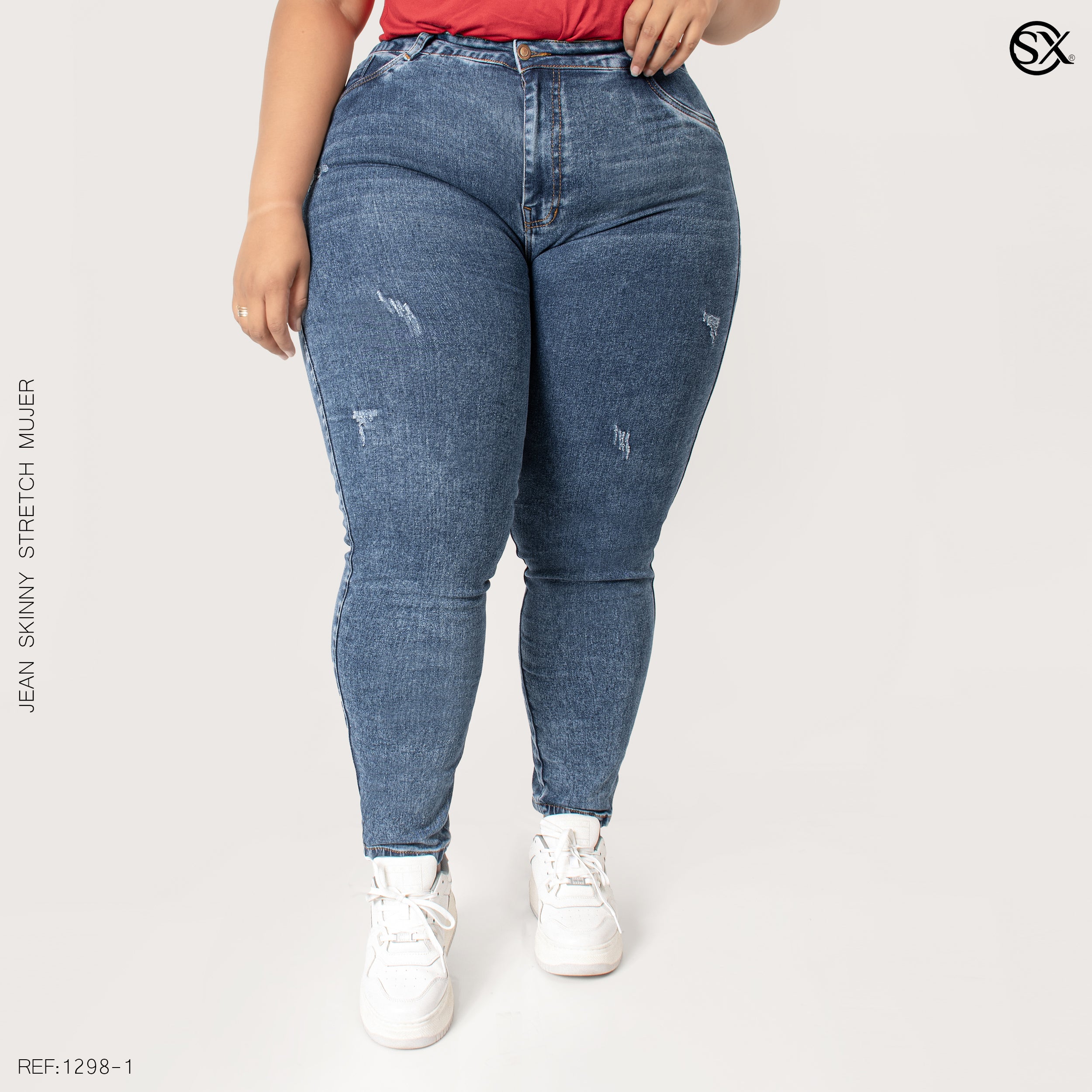Jeans mujer Skinny plus 1298-1