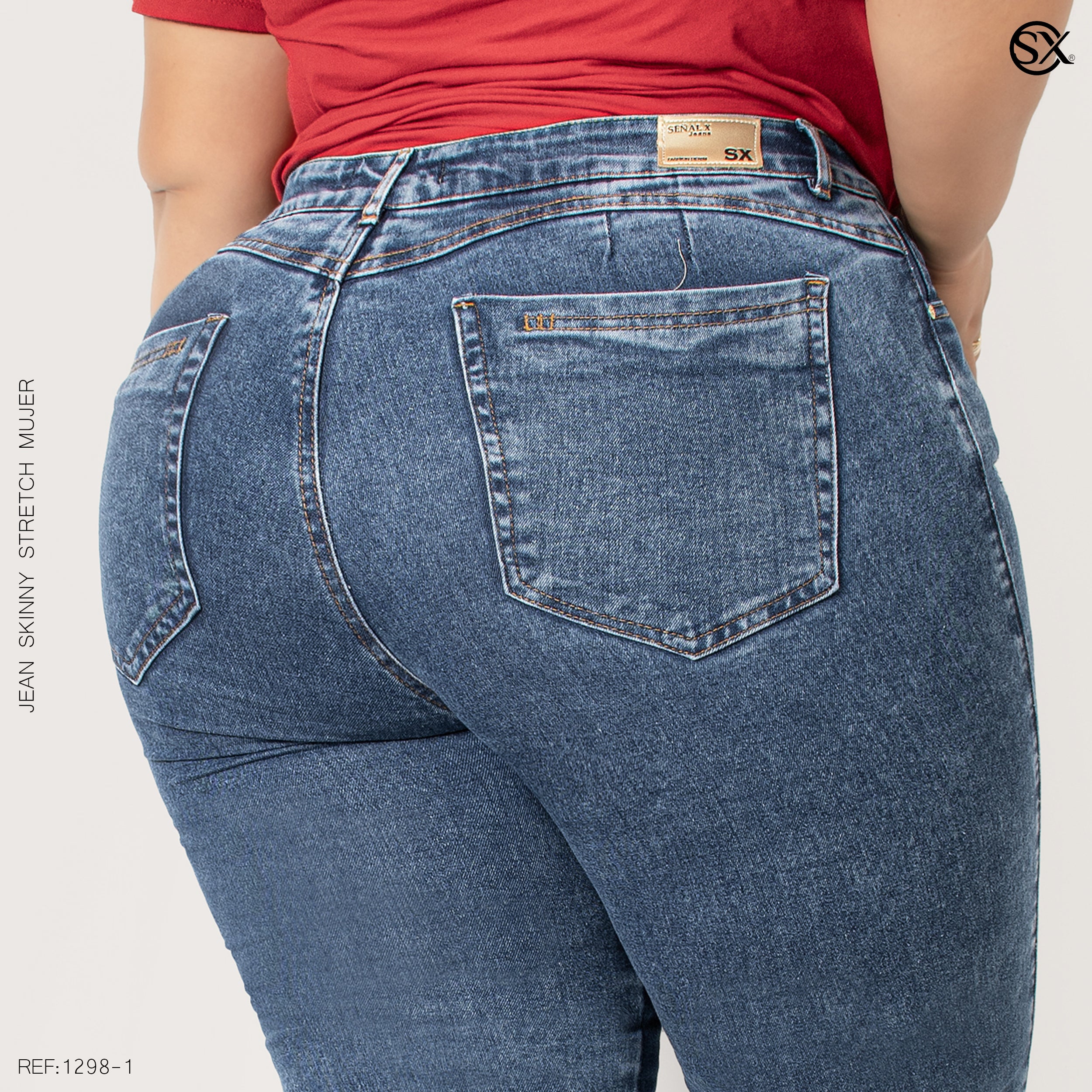 Jeans mujer Skinny plus 1298-1