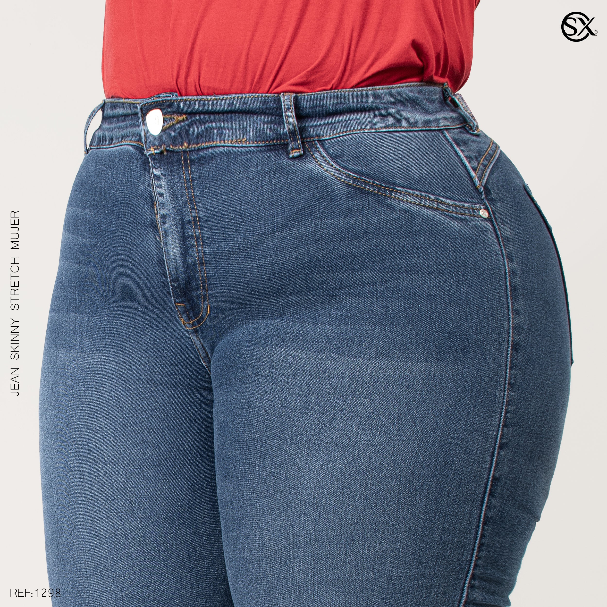 Jeans mujer Skinny plus 1298