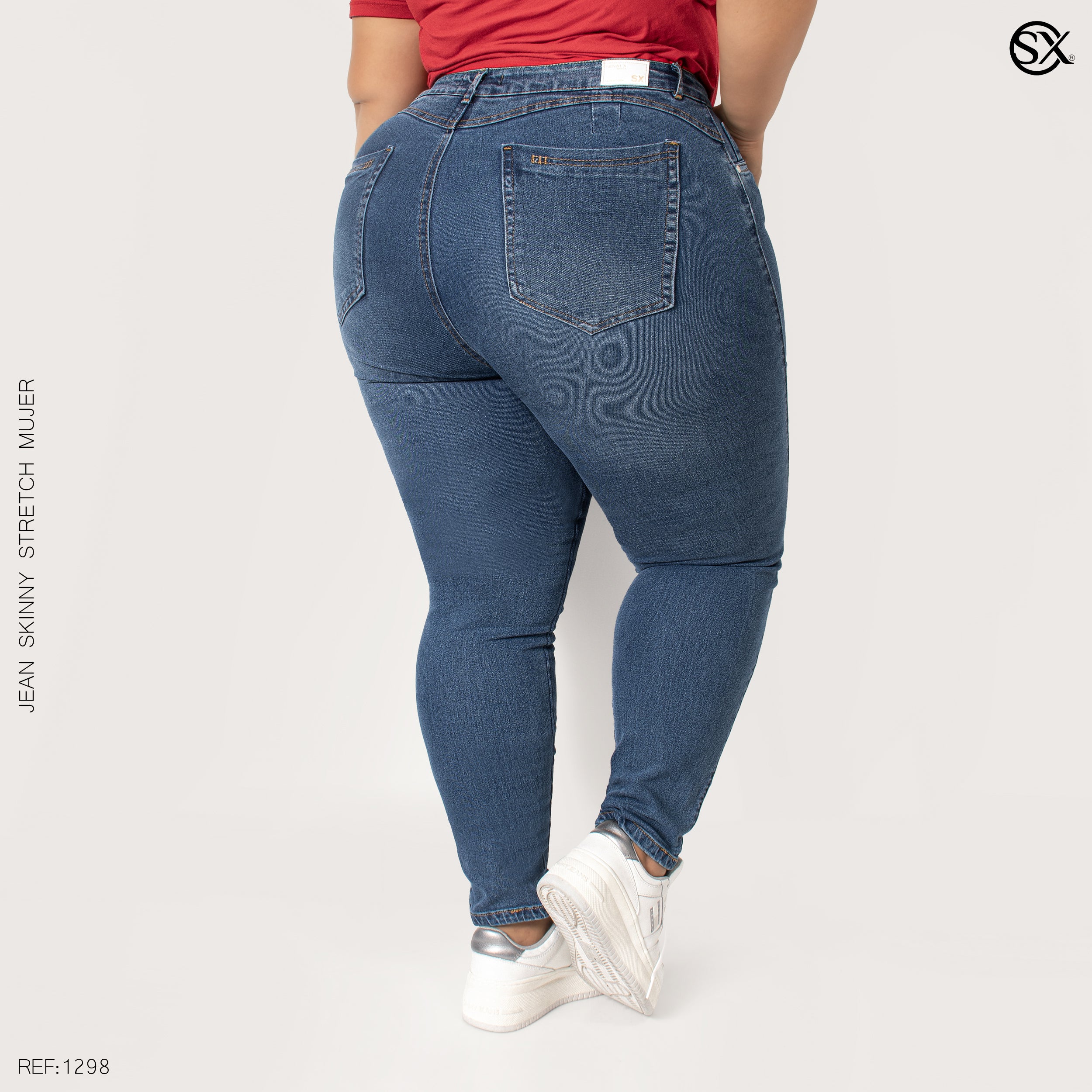 Jeans mujer Skinny plus 1298