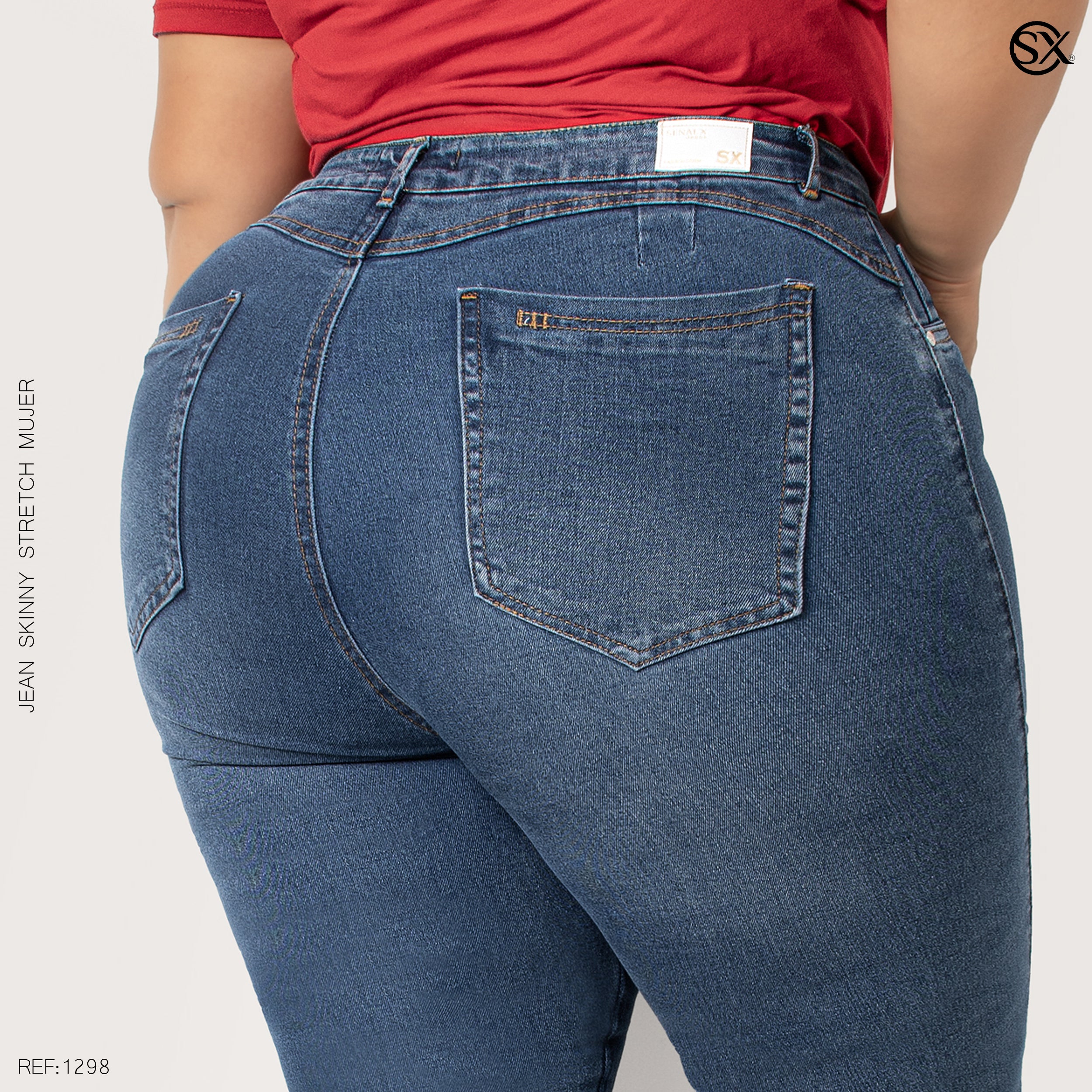 Jeans mujer Skinny plus 1298