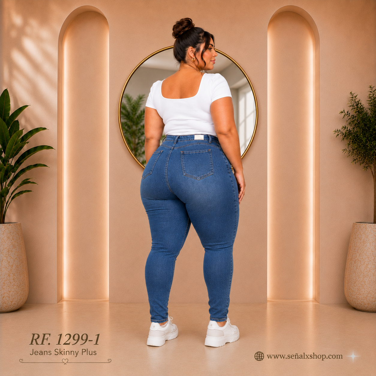 Jeans Mujer Plus 1299-1