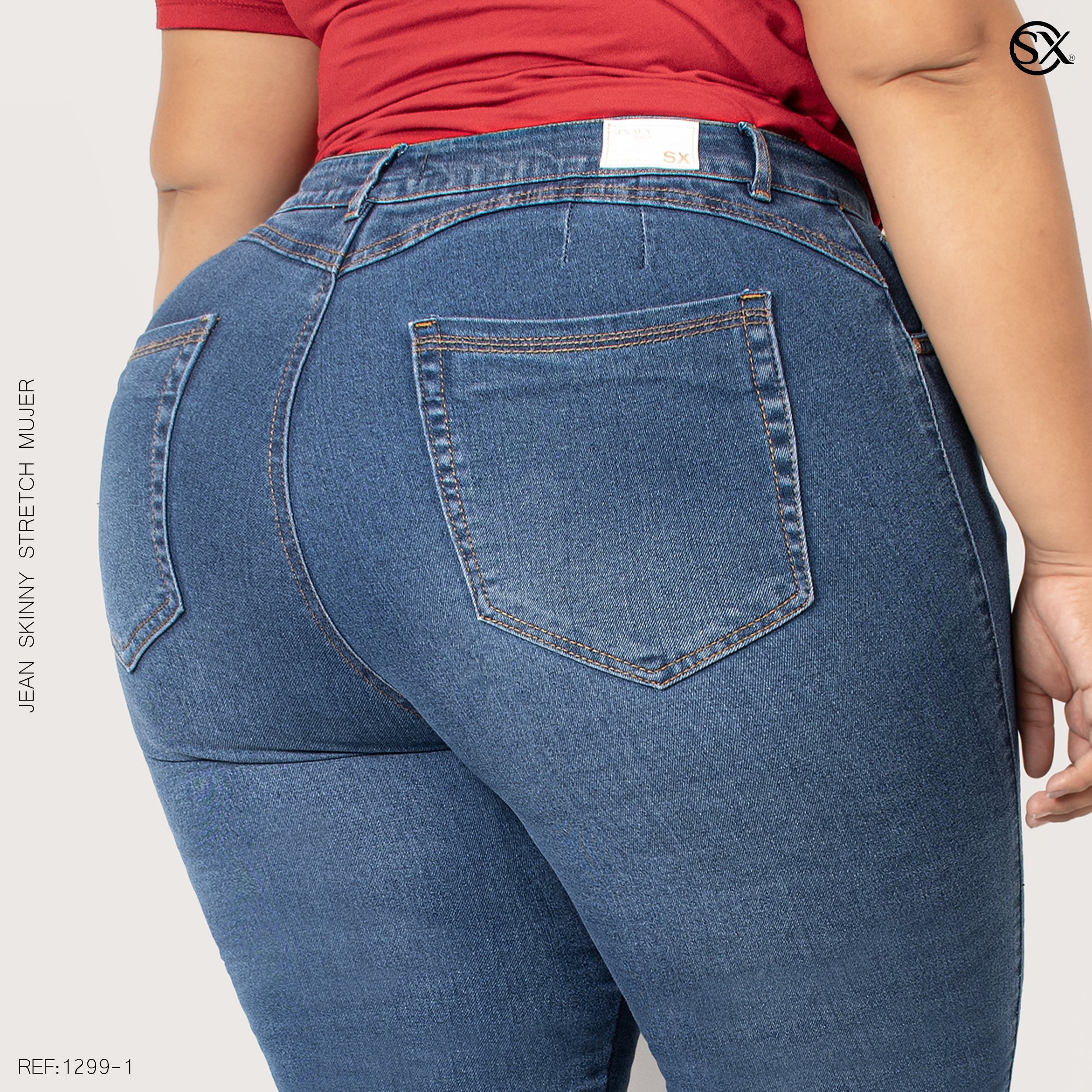 Jeans mujer Skinny plus 1299-1